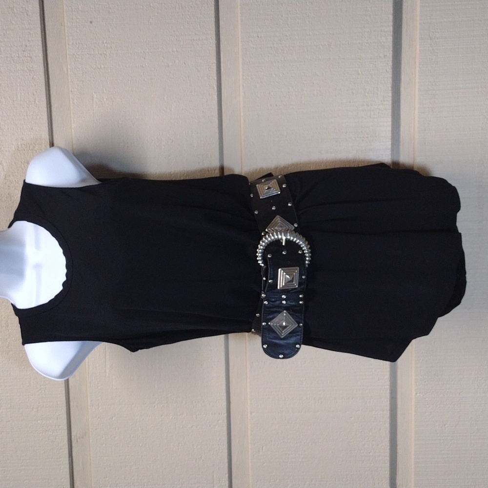 SUPERLINE sleeveless flared tank S